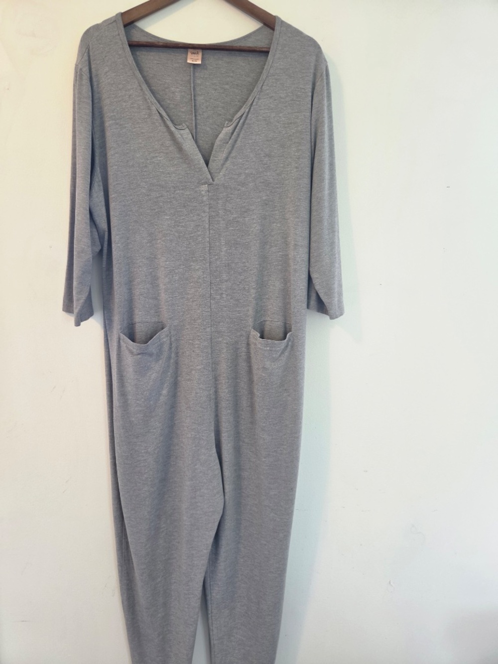 Smash & Tess BAMBOO romper/jumpsuit XL 3/4 sleeve contemporary minimal stretch - Picture 2 of 8